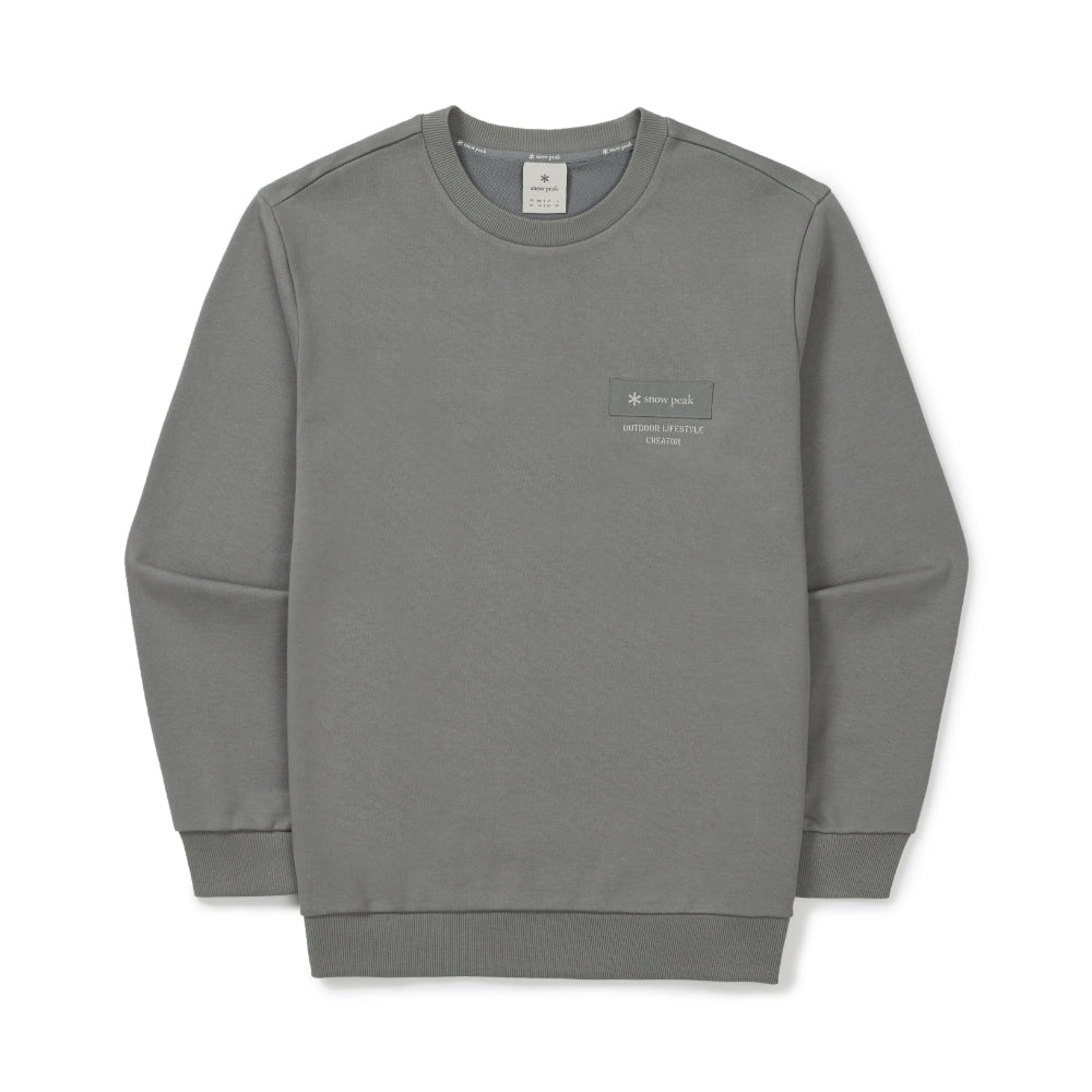 우븐 패치 맨투맨 Dark Gray