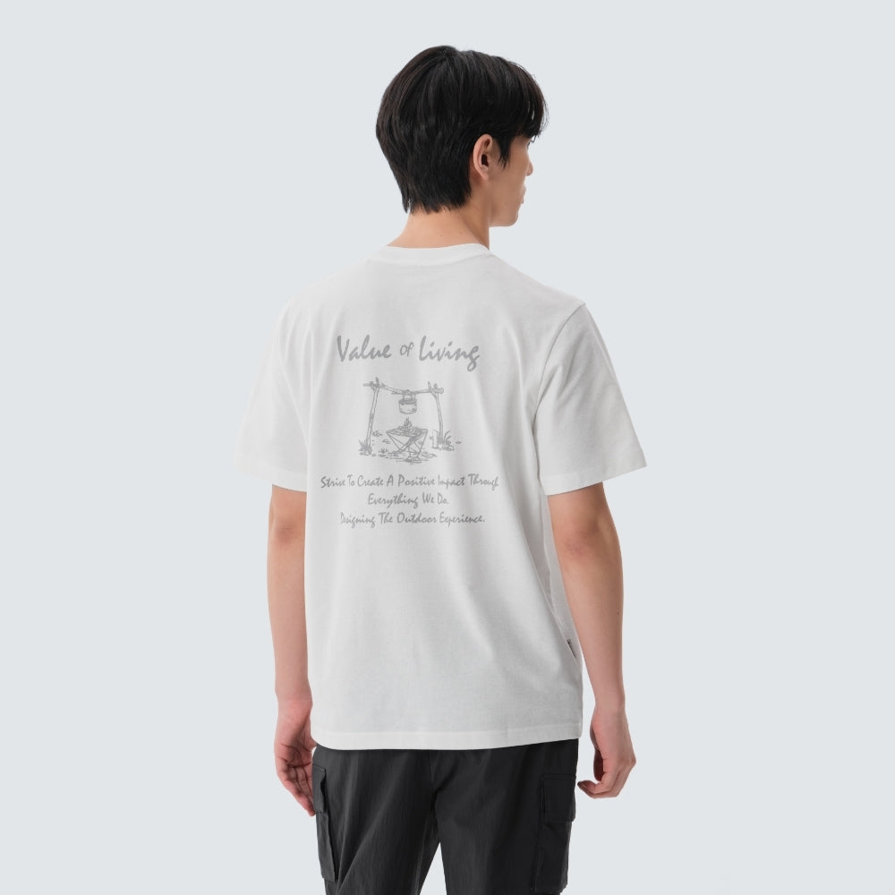 소로나 캠퍼 반팔 티셔츠 Off White