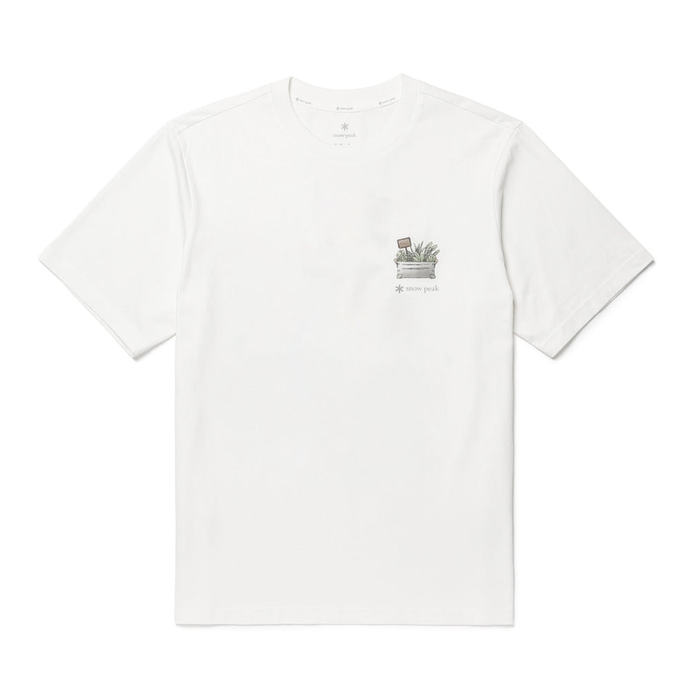 코튼 네이처 그래픽 반팔 티셔츠 Off White