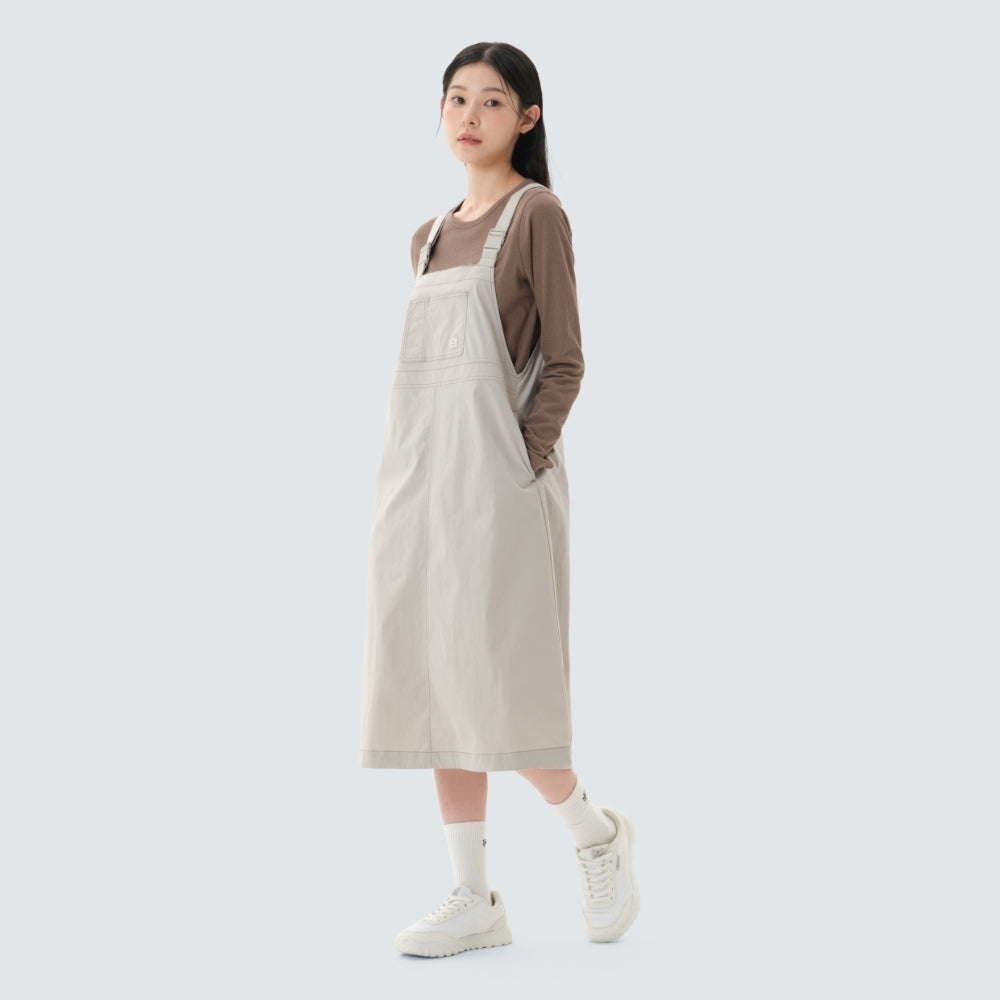 클랜드 오버롤 원피스 Light Beige
