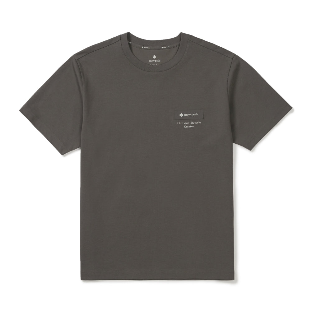 에어로쿨 우븐 패치 반팔 티셔츠 Dark Khaki