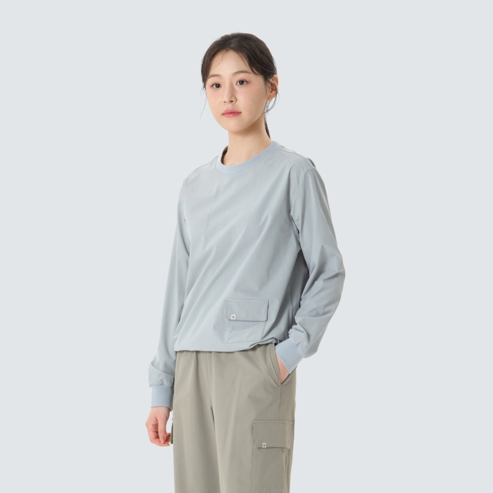 라고 여성 맨투맨 Gray Mint
