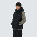 랜드 후드 헤비 다운 베스트 Black