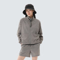 루트 여성 스탠드넥 바람막이 Vintage Gray