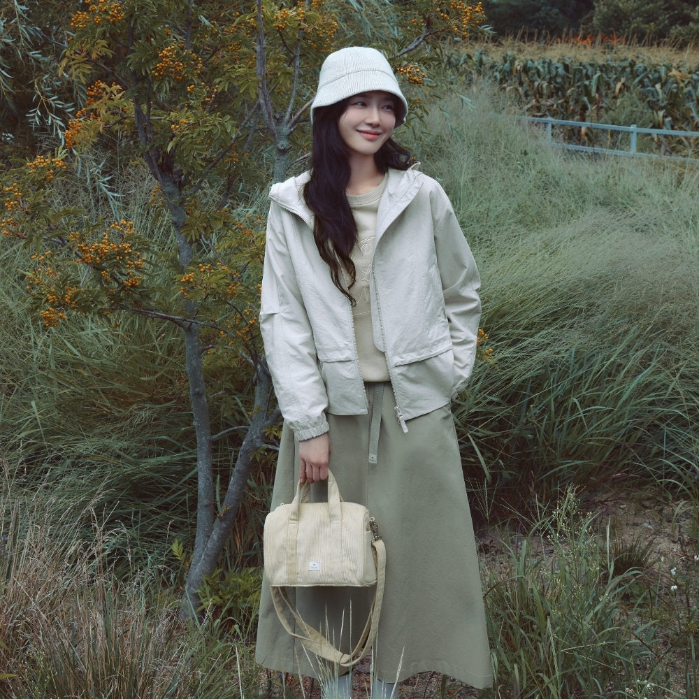 코듀로이 볼링백 Light Beige