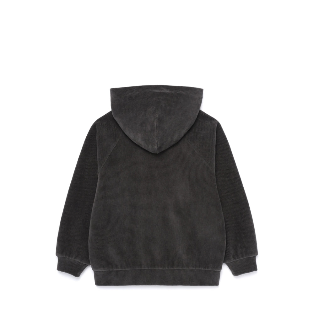 키즈 코듀로이 후드 집업 Dark Charcoal